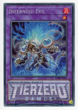 Yugioh BLTR-EN013 Infernoid Evil Secret Rare 1st Edition NM/LP - Image 1