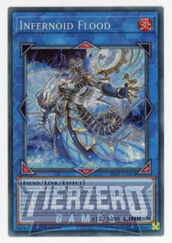 Yugioh BLTR-EN014 Infernoid Flood Secret Rare 1st Edition NM/LP - Image 1