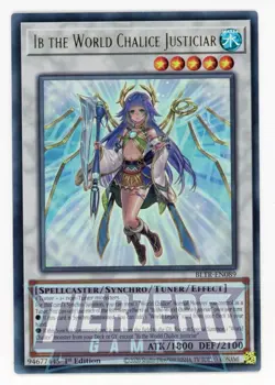 Yugioh BLTR-EN089 Ib the World Chalice Justiciar Ultra Rare 1st Edition NM/LP - Image 1