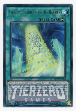 Yugioh BLTR-EN103 Freezing Chains of the Ice Barrier Ultra Rare 1st Edition NM - Image 1