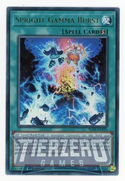Yugioh BLTR-EN105 Spright Gamma Burst Ultra Rare 1st Edition NM/LP - Image 1