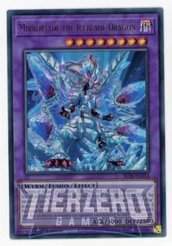 Yugioh BLTR-EN114 Mirrorjade the Iceblade Dragon Ultra Rare 1st Edition NM/LP - Image 1