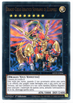 L Hieratic Sky Dragon Overlord of Heliopolis GFTP-IT004 Ultra Rare 1st Yugioh IT - Image 1