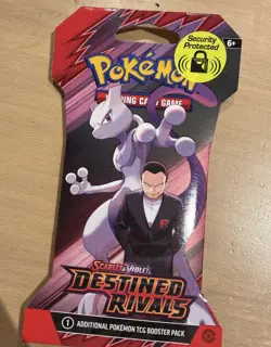 1 x Sleeved Pokemon Destined Rivals Booster Packs New - Image 1
