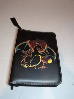 Black Binder Charizard 4-Pocket Holder Binder for Pokemon Cards With 50 Sheets - Image 1