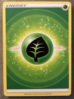 2022 Pokemon TCG Sword & Shield Brilliant Stars Leaf Energy NM - Image 1