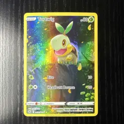 Pokemon Turtwig Crown Zenith GG31/GG70 Ultra Rare Full Art Holo Basic 80 HP - Image 1