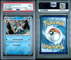 2025 POKEMON SVP EN-SV BLACK STAR PROMO #171 GLACEON PSA 9 - Image 3