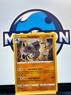 Galarian Runerigus 102/192 Rebel Clash Rare LP 2020 - Image 1