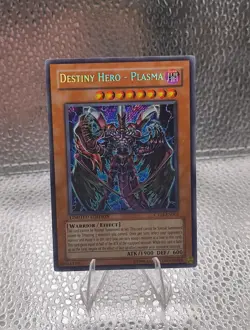 Yugioh Destiny Hero - Plasma CT04-EN003 Secret Rare Limited Moderately Played - Image 1
