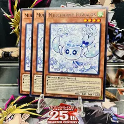 3x Yugioh Playset Mulcharmy Fuwalos L5DD-ENC16 Common 1st Ed Near Mint - Image 1