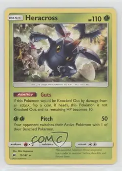 Heracross Pokemon Sun & Moon Burning Shadows #11 - Image 1