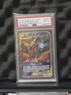 Pokemon SM210 Moltres Zapdos Articuno GX ETB Promo Card PSA 10 Graded - Image 1