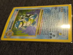 Pokemon TCG Blastoise Holo Unlimited Rare Shadowless Card 2/102 Base Set - Image 3