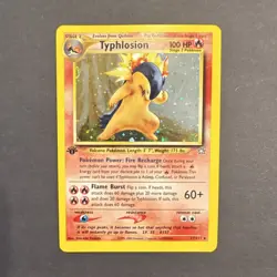 Pokemon Typhlosion Neo Genesis 1st Edition Holo Rare 17/111 Card - Image 1