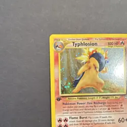 Pokemon Typhlosion Neo Genesis 1st Edition Holo Rare 17/111 Card - Image 2