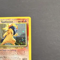 Pokemon Typhlosion Neo Genesis 1st Edition Holo Rare 17/111 Card - Image 3