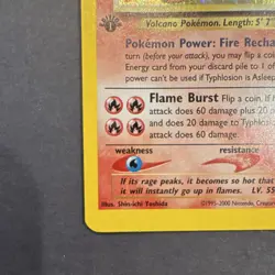 Pokemon Typhlosion Neo Genesis 1st Edition Holo Rare 17/111 Card - Image 5