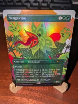 MTG: Vengevine BORDERLESS FOIL #1078, NM Secret Lair Drop Creature Card!! - Image 2