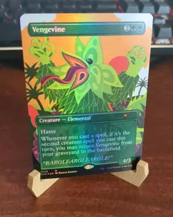 MTG: Vengevine BORDERLESS FOIL #1078, NM Secret Lair Drop Creature Card!! - Image 3