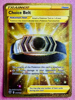 Choice Belt 211/189 Gold Rare | Astral Radiance | 2022 Pokemon TCG Card | NM - Image 1