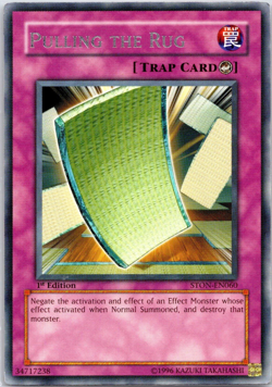 Pulling the Rug - STON-EN060 - Rare - 1st Edition - Yugioh TCG Card - Image 1