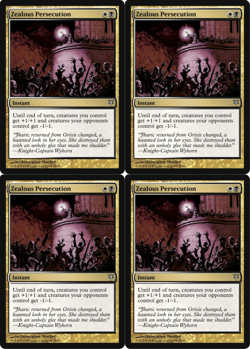 4x MTG 2013 ZEALOUS PERSECUTION - INSTANT - NM MAGIC CARD x4 copies UNCOMMON - Image 1