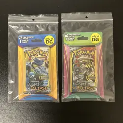 Pokemon TCG: Sun & Moon Cosmic Eclipse 2x Mini Booster Packs 2 Bonus Card NFS - Image 1