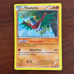 Hawlucha 63/111 Holo Rare XY Furious Fists Pokemon Card - Image 1