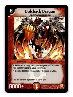 Duel Masters TCG Bolshack Dragon 69/110 Card LP - Image 1