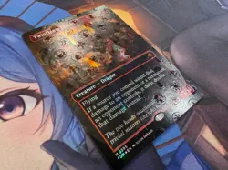 MTG Twinflame Tyrant (Borderless) (Mana Foil) Foundations Foil - NEAR MINT - Image 4