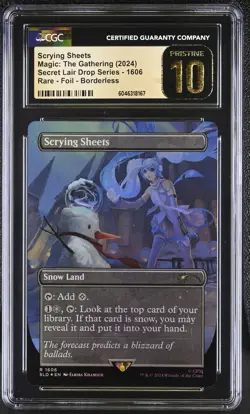 SCRYING SHEETS Secret Lair Foil Miku CGC 10 Pristine MTG [Nostalgium] - Image 1