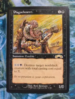Plaguebearer X1 Exodus Mtg Magic the Gathering - VERY LIGHT PLAY/NEAR MINT - Image 1