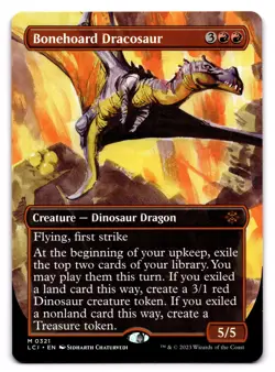 Bonehoard Dracosaur (Borderless) - 321 The Lost Caverns of Ixalan M Normal NM - Image 1