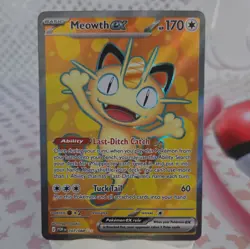 Pokemon TCG - Meowth Ex 107/088 - Perfect Order - Ultra Rare Card - Image 1