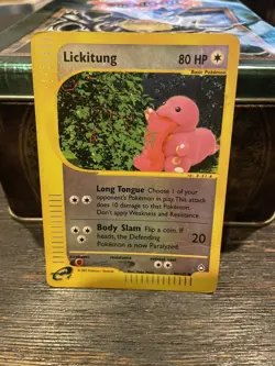 Lickitung 90/147 Reverse Holo Pokemon Aquapolis 2002 Wotc Vintage Holo MP - Image 1