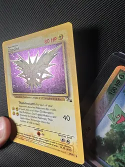 COSMOS HOLO Pokemon TCG Zapdos 15/62 Fossil Rare Vintage WOTC LP - Image 5