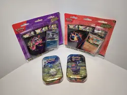 Set Of 2 X POKEMON ASCENDED HEROES Tech Sticker Collection And Two Mini Tins - Image 1