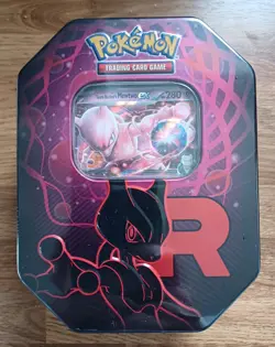 Pokemon TCG Team Rocket Tin Mewtwo Brand New Sealed - Image 1