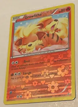 Pokemon TCG Growlithe RC4/RC25 Radiant Collection Reverse Holo 80 HP English - Image 3