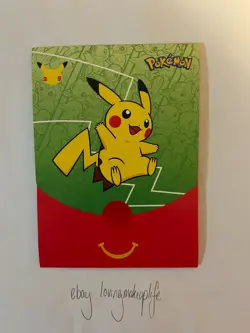 McDonalds X Pokemon 25th Anniversary 1x Sealed Booster Pack + Stickers - SEALED - Image 1