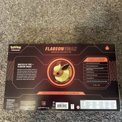 Sealed Pokemon Flareon Evolution VMAX Premium Collection Box - Image 5