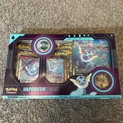 Pokemon TCG Vaporeon VMAX Premium Collection Box Promo Full Art Booster English - Image 1