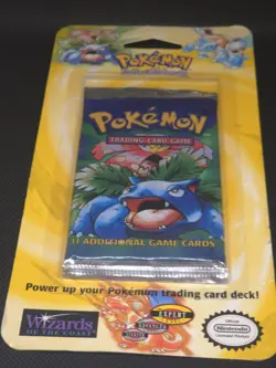 1999 TCG WOTC POKEMON BASE SET UNLIMITED BOOSTER PACK SEALED BLISTER VENUSAUR - Image 3