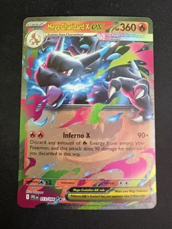 Pokemon TCG Mega Charizard X ex 013/094 Phantasmal Flames - NM - Image 1