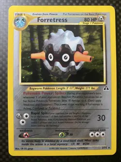 Pokemon TCG Forretress Holo 2/75 Neo Discovery MP - Image 1