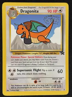 Pokemon - Dragonite 5 - WoTC Black Star Promo LP - MP - Image 1