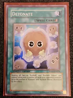 Detonate - HA01-EN028 Yugioh! Yu Gi Oh! Foil Holo Super Rare Limited NM - Image 1