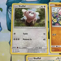 Stufful 7 Card Lot - Non-holo - Cute Pokemon - Image 2
