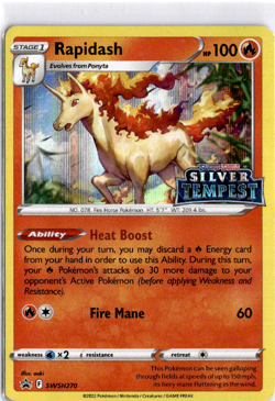 Rapidash - (Prerelease) Promo Holo SWSH: Sword & Shield Promo Cards SWSH270 NM - Image 1